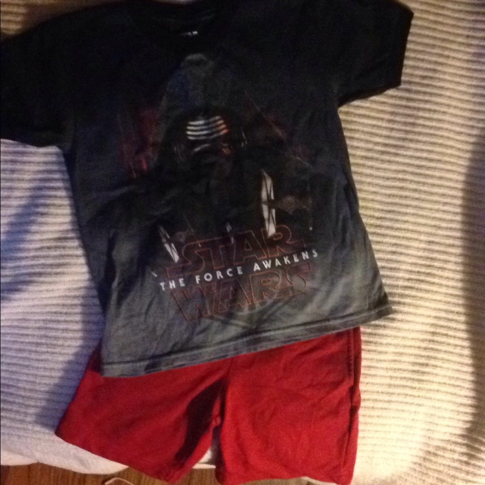 Star Wars Tee and Res Shorts Brand New